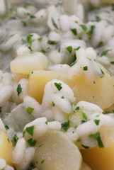Minestra di patate e riso - Primi piatti - Cucina vegetariana