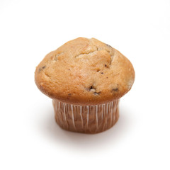 Muffin isolated on a white studio background.