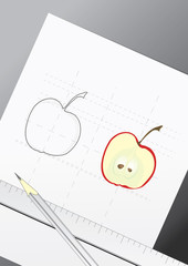 Draft of apple