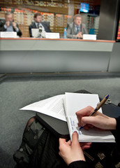 press conference
