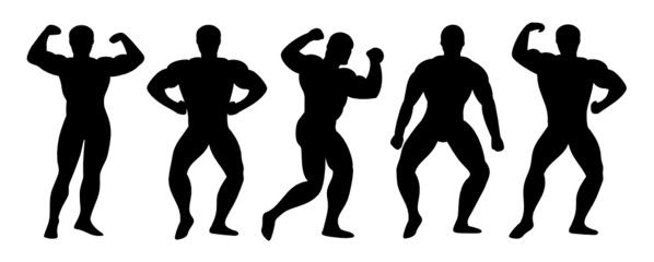 Bodybuilding Silhouettes