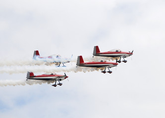 Group of airplanes