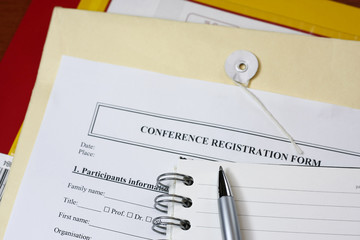 Conference registration form