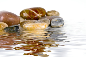 stones and reflections