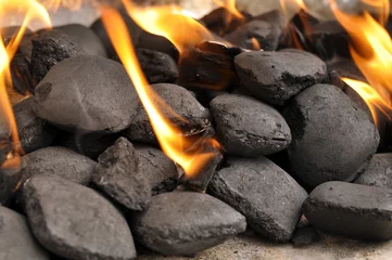 Papier Peint photo Lavable Grill / Barbecue Barbecue au charbon de bois