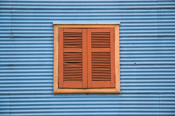 Old window la boca, Buenos Aires.