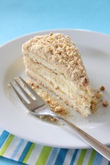 Honey streusel cake