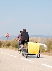 Vélo en famille