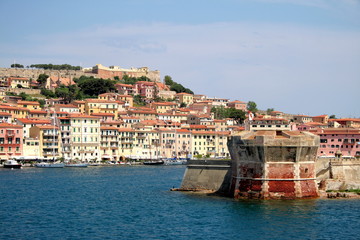 Fototapeta na wymiar Martello Tower, Portoferraio, Elba Insel, Toskana, Italien