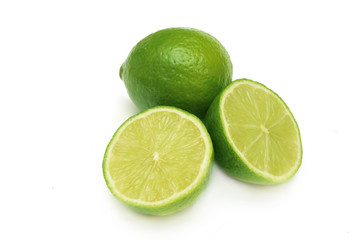 Lime isolated on white.