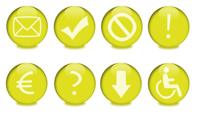 Buttons yellow series