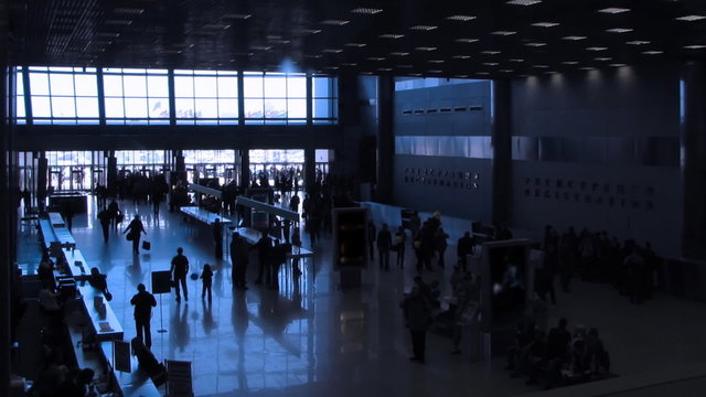 People inputs and outputs of a modern business center