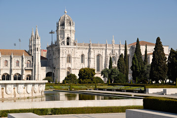 Fototapeta na wymiar Klasztor Hieronimitów (Mosteiro dos Hieronimitów), Portugalia.