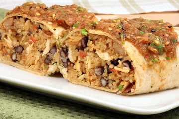 hot mexican burrito