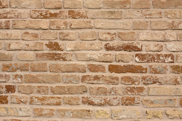 muro di mattoni vecchi
