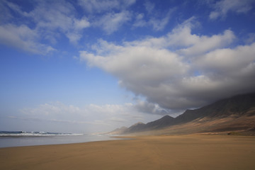 Fototapeta na wymiar Plage de Fuerteventura. Cofete