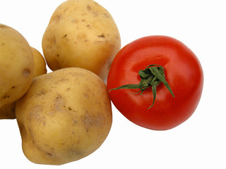Tomate mit Kartoffeln