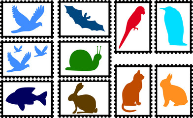 marken mit farbigen tiermotiven