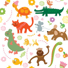 Seamless pattern for kids