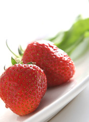 Fresh and tasty strawberries