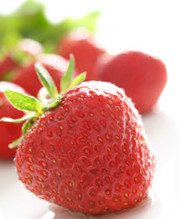 Fresh and tasty strawberries