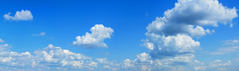 Blue sky panorama