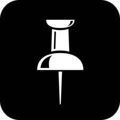 Vector push pin icon