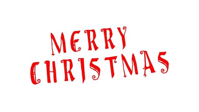 Stamp MERRY CHRISTMAS