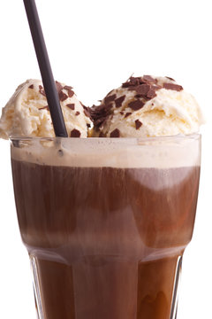 Detail von Oberseite eines Eiscafe