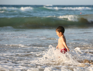 Fototapeta premium Boy at the beach