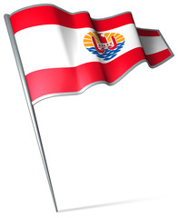 Flag pin - French Polynesia