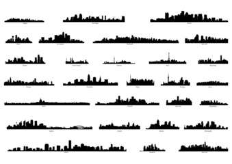 city silhouettes © kromekz