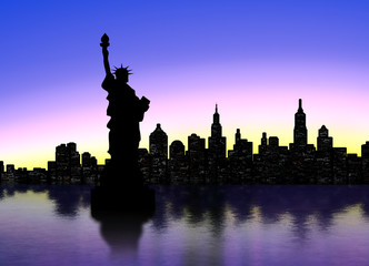 New York silhouette