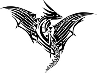 Drachen Tribal, Tattoo