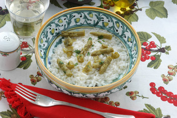 Risotto agli asparagi verdi - Primi - Cucina Emilia Romagna