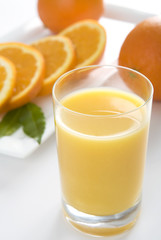 orange juice and orange