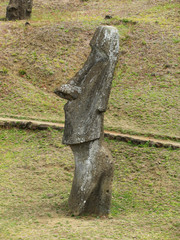 Moai statue on Rano Raraku, Easter Island