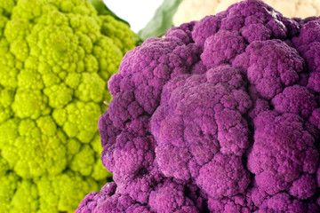 Colorful Cauliflower Closeup