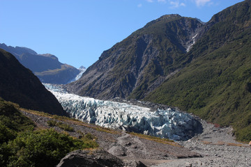 Fototapeta na wymiar Fox Glacier w Nowej Zelandii