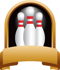 Bowling pin trophy