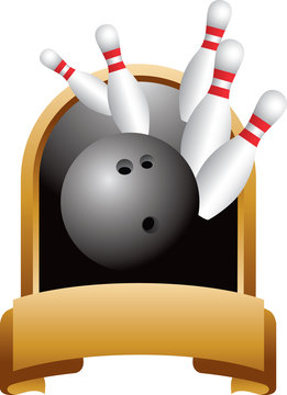 Bowling strike trophy