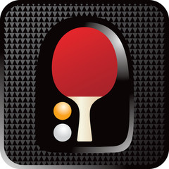 Ping pong paddle icon