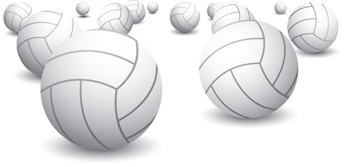 Isolated volleyballs