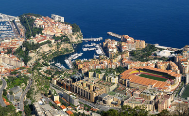 Monaco, vue aérienne de Fontvieille