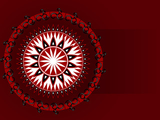 Vector illustration with decorative pattern