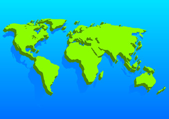 illustration world map