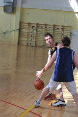 Fototapeta premium basketball duel