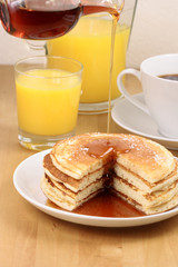 Fresh hot  pancakes