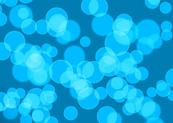 Blue water bubbles background
