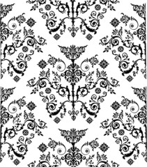 tiled black curl background